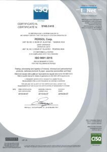 ISO 9001.2015 - persol